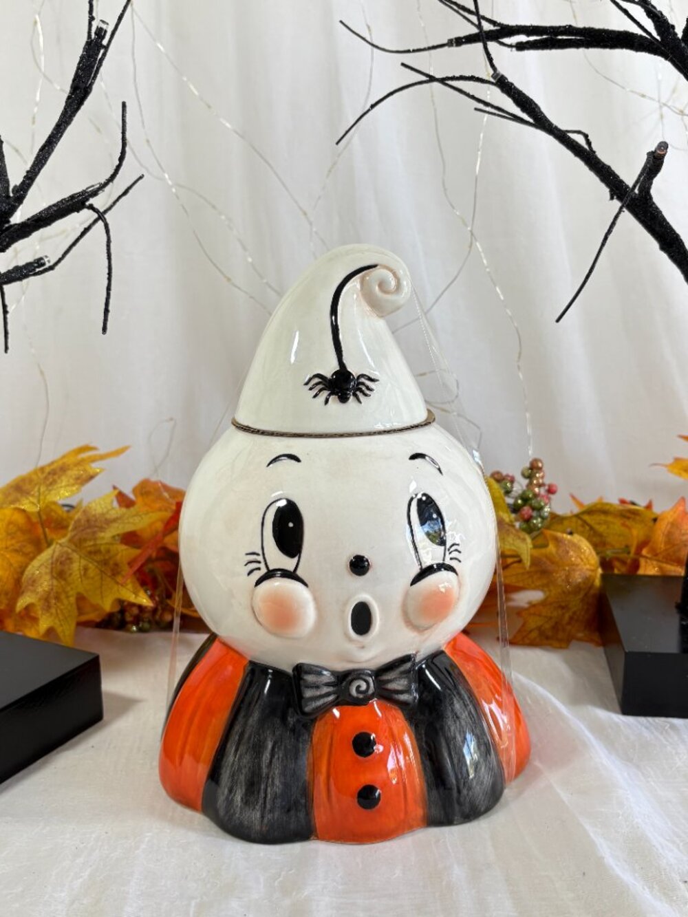 Johanna Parker Halloween Gus Ghost Kooky Spooky Figural Cookie Jar 2026 NEW - Picture 3 of 7